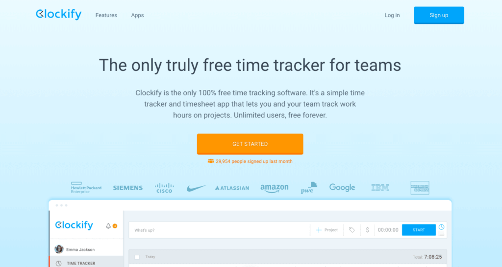 Clockify - time tracker tool