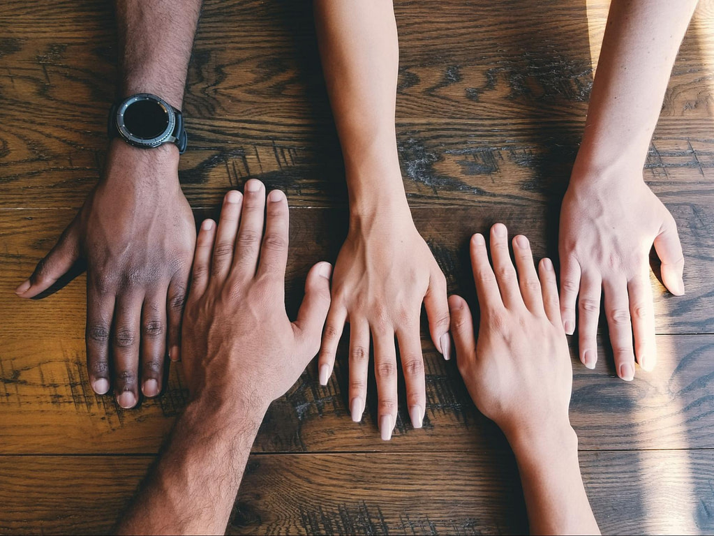 hands representing diversity