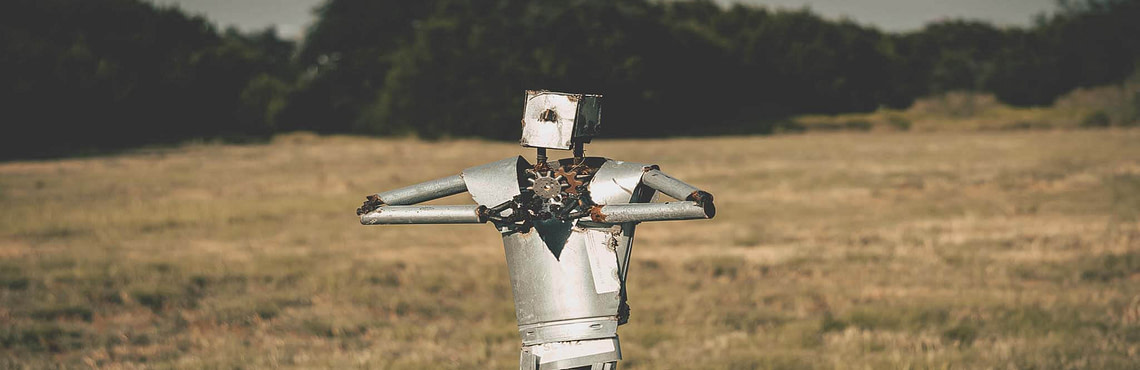 a robot considering various AI challenges