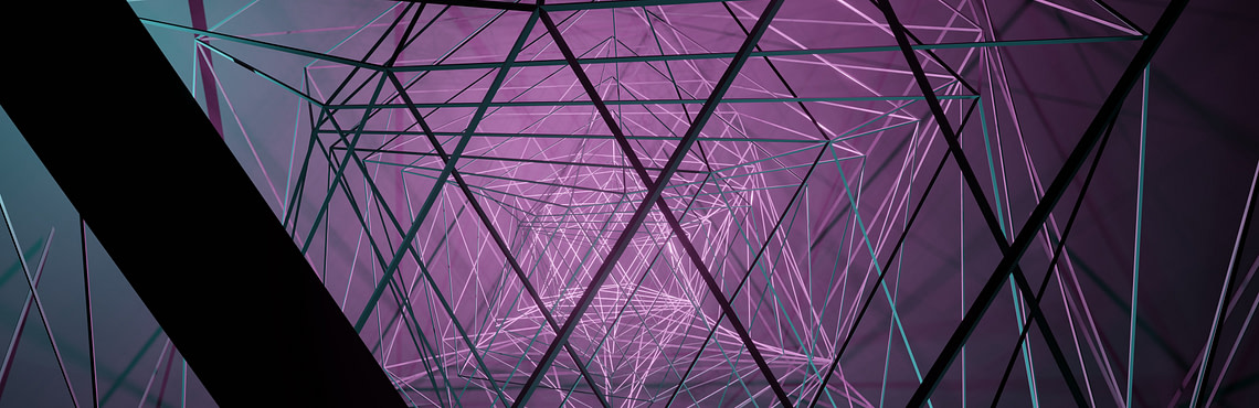 an abstract image of lines representing the connections betwwen Typescript and Angular
