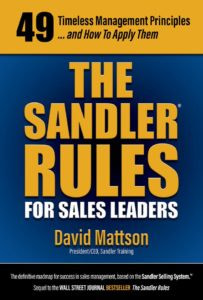 Best books on business development: Mattson D., The Sandler Rules