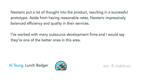 lunchbadger development testimonial