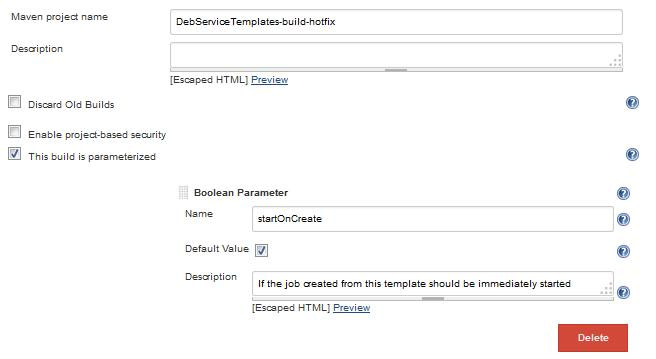 Make Jenkins speak Git Flow - Hotfix initial configuration screenshot