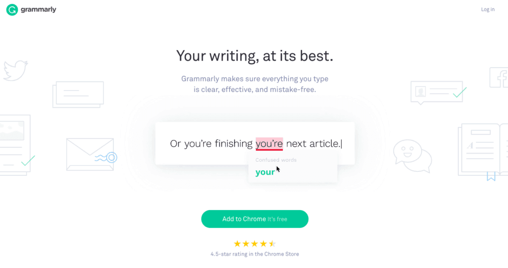 Grammarly - spelling check tool