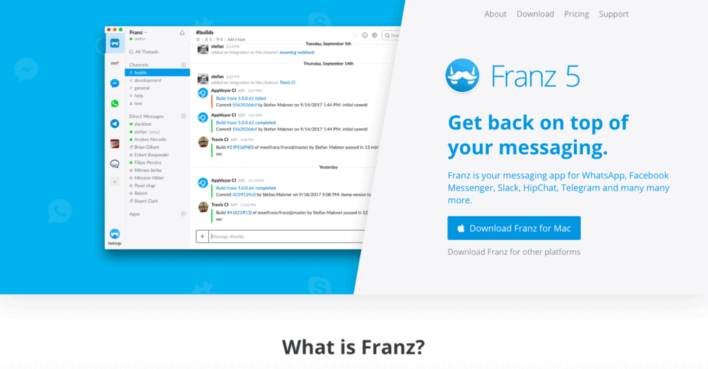 Franz - a messaging tool