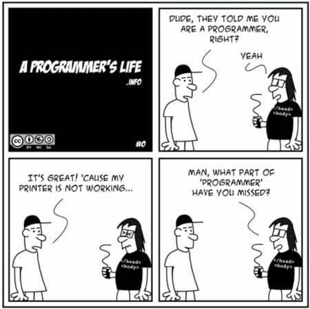 Treating programmers as computer guys - a comic