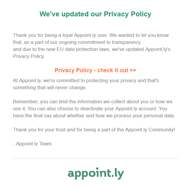 Appoint.ly Privacy Policy